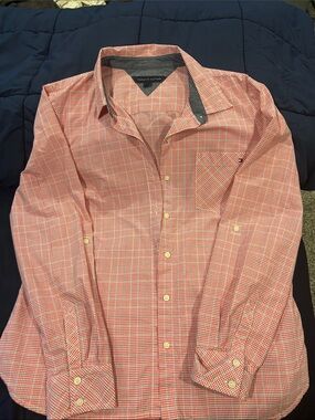 Tommy Hilfiger Red white and blue Plaid Button-Down Shirt